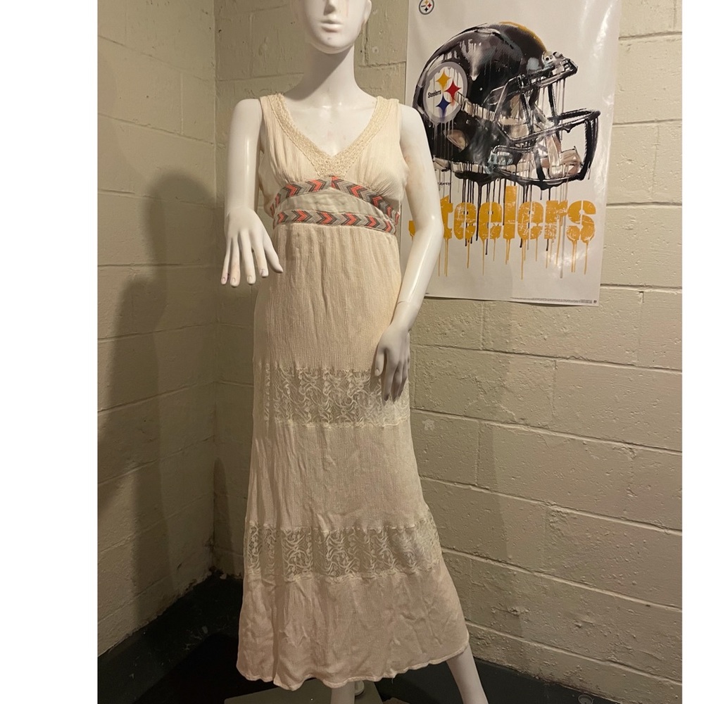 Flying Tomato Long Off white Maxi dress!